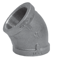 BLK MI 45 DEGREE ELBOW