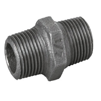 BLK MI HEX NIPPLE