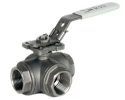3 WAY 316 BALL VALVE BSP T PORT